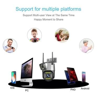 zoom kamera: 👉Kamera V380 Pro 2 lens 1080 FullHD (Camera wifi) 👉Sizə yeni cöl — 3