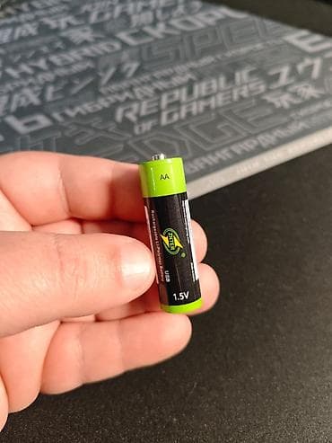 plus gaming: AA Batareya Znter 1.5V 1700mAh USB ilə şarj/zaratka oluna bilən AA — 1