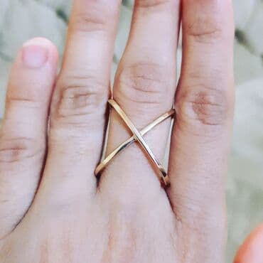 qaş sabitləyici: Alyans, Üzük, Sarı qızıl, 585 Əyar, Qaşsız — 1