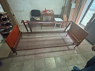 Metall çarpayı karkası - Material: qalın profilli dəmir karkas — 2