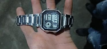 saat şamdan: Qol saatı, Casio, rəng - Gümüşü — 3