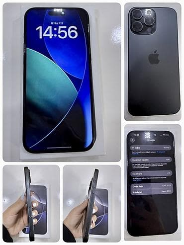 IPhone 16 Pro Max, Black Titanium, Face ID