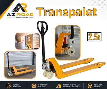 Xidmətlər: Transpalet "ST-2.5t" ✅ Taşıma Kapasitesi: 2.5 Tons ✅ Çatallar Arası — 1