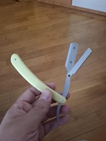 Садовые ножницы: Klassik üslubda düz uclu ustura (straight razor/shavette) - — 2