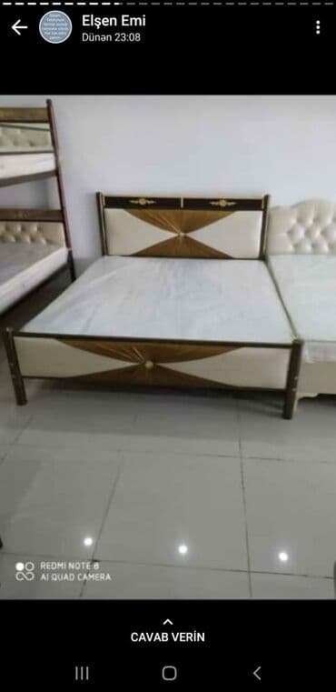 Çarpayılar: Yeni, İkinəfərlik çarpayı, Bazasız, Matras ilə, Siyirməsiz, Azərbaycan — 5