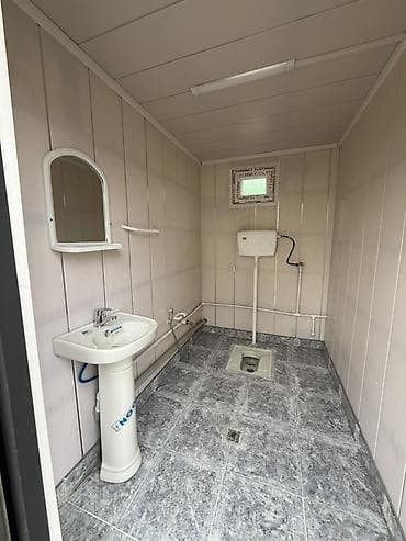 Metal karkaslı, modul tipli sanitar konteyner - 20 fut ölçülü metal — 4