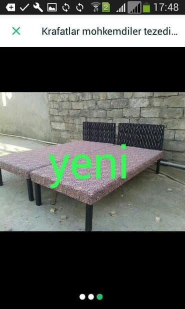 yataq kravat: Kravat TEZE MOHKEM 0 dan hazirlanir mohkemdir iki neferlik taxtlar — 1