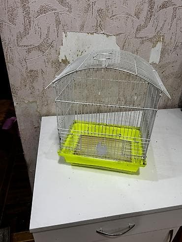 quş qəfəs: Quş qəfəsi – kiçik və orta ölçülü ev quşları üçün - Material: metal — 1