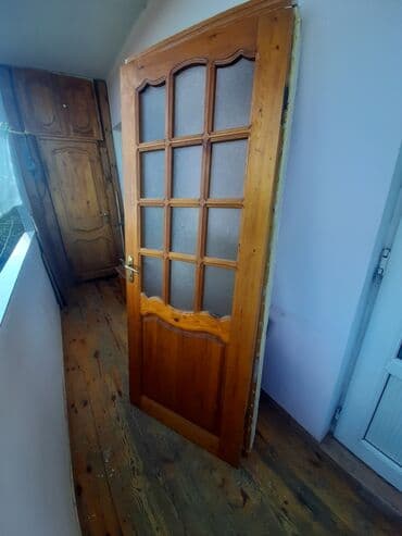 taxta qapl: Şüşəli taxta otaq qapısı - Material: təbii ağac (laklı), klassik — 2