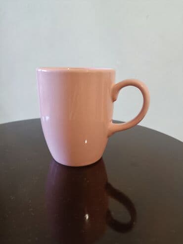 qab qaşıqlar: Fincanlar, rəng - Çəhrayı, Keramika, 1 əd, 300 ml — 2