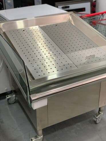 Nerjaveykalar: Balıq vitrini (soyuducu) paslanmaz. Zavod istehsalı. İstenilen ölçüde — 4