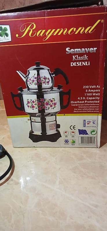 samovar satilir: Raymond “Semaver Klasik Desenli” Elektrik çay dəmləyən samovar - Güc — 4