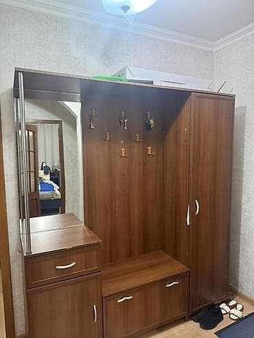 tek dolablar: Dəhliz üçün çoxfunksiyalı dəst – palto dolabı, paltar asılqanı, güzgü — 1