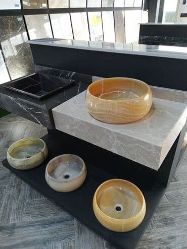 hamam ucun: Mərmər və ya oniks materialdan hazırlanmış, müxtəlif rəng çalarında — 1