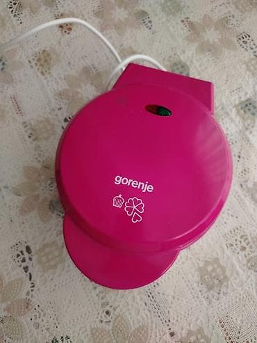 ucuz samavar: Gorenje çoxfunksiyalı elektrik vafli aparat - Rəng: çəhrayı korpus - — 1