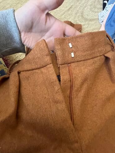 qadınlar üçün polupalto: Şalvar, Massimo Dutti, M, rəng - Qəhvəyi — 2