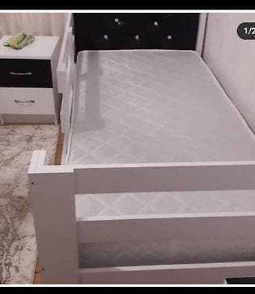 Çarpayılar: Yeni, Təknəfərlik çarpayı, Bazalı, Matras ilə, Siyirməsiz, Azərbaycan — 2