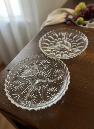 Boşqablar, 2 ədədli dəst, Şüşə