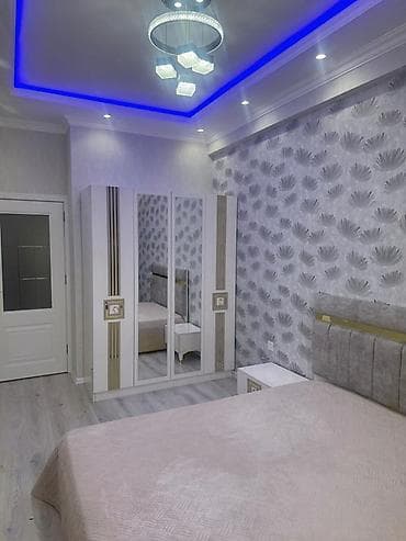 mingecevirde ev elanlari: Kirayə üçün tam mebelli və texnikalı mənzil - Plan: 2 otaqlı (yataq — 1