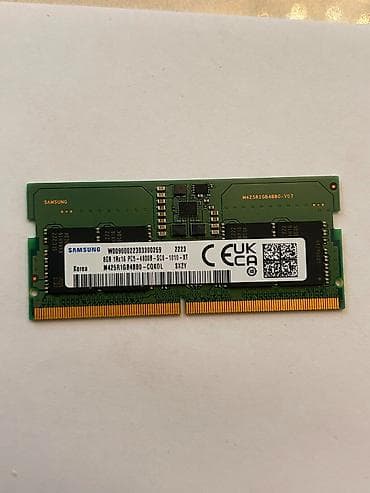 discover note 13 plus tablet: Operativ yaddaş (RAM) Samsung, 8 GB, > 4000 Mhz, DDR5, Noutbuk üçün, İşlənmiş — 5