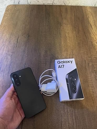 online telefon krediti: Samsung Galaxy A17, 128 GB, rəng - Qara, Barmaq izi, Face ID — 1