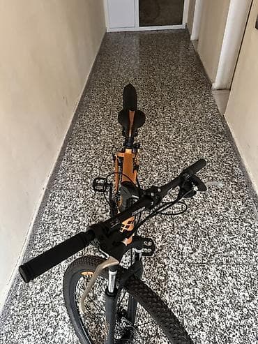 velesvet: ISMA dağ velosipedi – portağal-qara dizayn - Alüminium çərçivə - Ön — 3