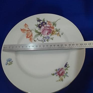 Süfrə ləvazimatları: Nahar dəsti, rəng - Ağ, Farfor, Bohemia, 6 nəfərlik, Almaniya — 4