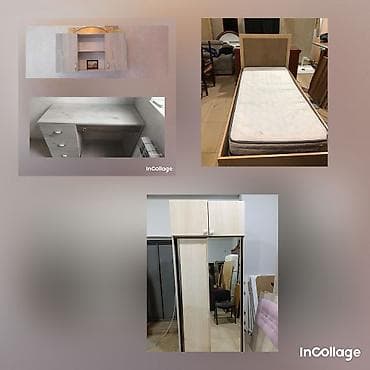 Dəst halda Gənc odası Yazı masası kitab refi Carpayl baza matras