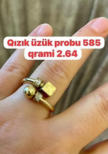 yuxuda qızıl üzük: Üzük, Sarı qızıl, 585 Əyar — 1