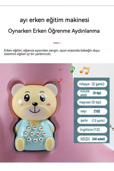 uşaq şəp şəp oyuncaqları: Yeni hem yellencek kimi hem de surulur musigili renglerden mavi whasap — 3