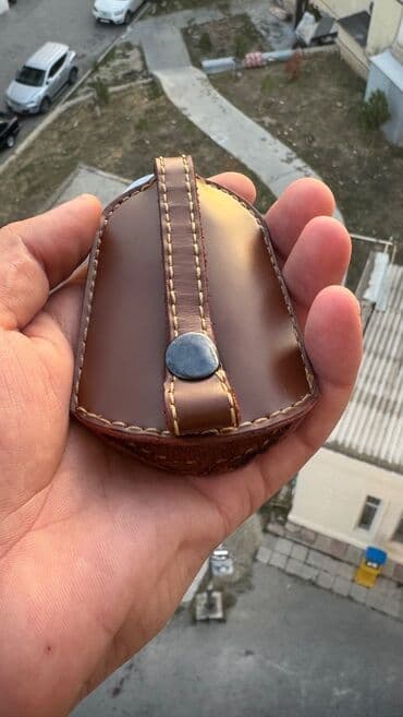 masqa qabi: Əl işi dəri açar qabı 🔑 Zərif və səliqəli dizaynı ilə həm praktik, həm — 3