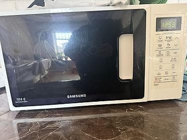 Mikrodalğalı soba Samsung, Ayrıca dayanan, rəng - Ağ, İşlənmiş