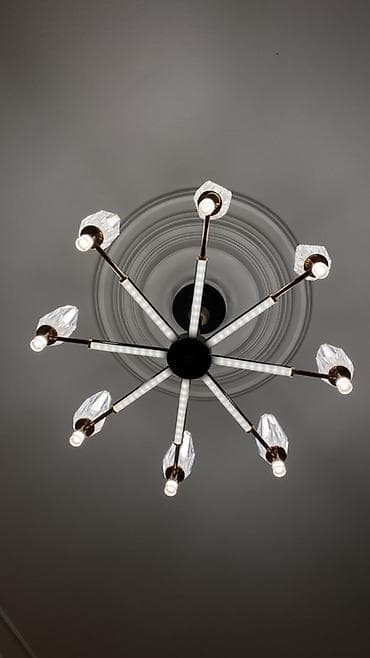 dekor saatlar: Led Çılçıraq, 4 və daha çox lampa, Metal — 3