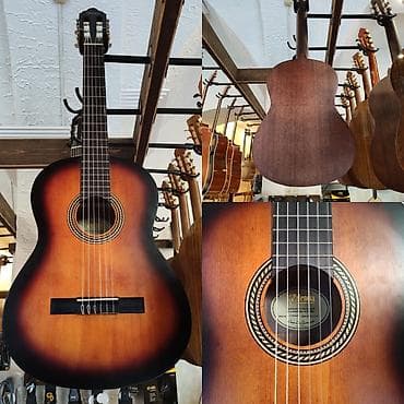 akustik gitara: Klassik gitara Valencia VC204CSB Simlərin sayı: 6 Üst:Sitka Spruce — 1