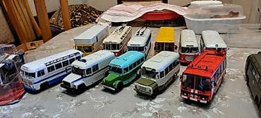 Kolleksiya üçün retro avtobus maketləri dəsti.Optom her biri 60 — 3