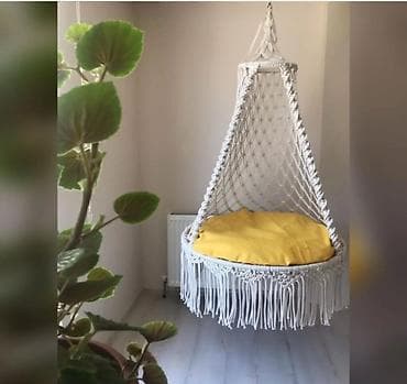 Qamak asma kreslo teze mallar Makram qamak toxunma kaceli 🔺160kq