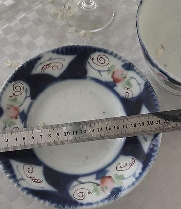 qedim pullar: Məhsul: Antik kasa və dərin boşqab dəsti (porcelan) Təsvir: - İki — 4