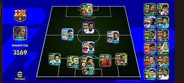 EFootball hesabı – güclü komanda və zəngin kart kolleksiyası -