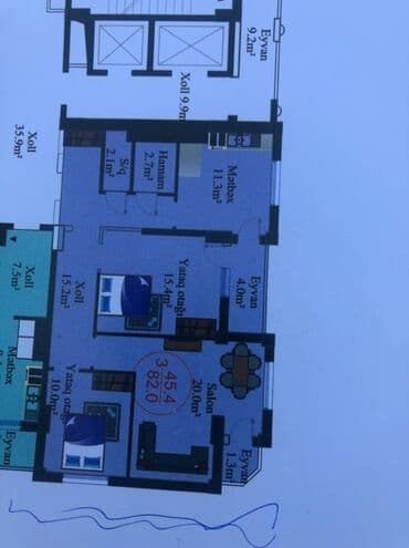 продажа квартира: 3 комнаты, Новостройка, м. Халглар Достлугу, 82 м² — 5