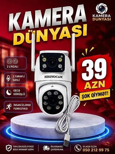 pixel 9 pro: Təhlükəsizlik kameraları 📹 SZSINOCAM 2 Linzalı Wi-Fi Təhlükəsizlik — 1