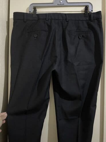 женские длинные майки: Классические Мужские брюки, New Yorker, цвет - Черный — 2