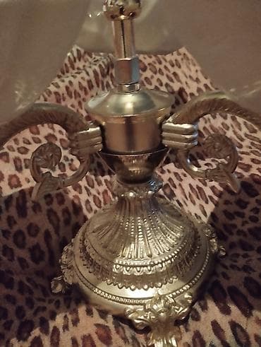 perde aksesuarlari: Üçqablı dekorativ meyvə/şirniyyat vazası - Klassik üslubda masaüstü — 7