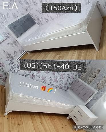 Yeni, Təknəfərlik çarpayı, Bazasız, Matras ilə, Siyirməsiz, Rusiya lalafo.az -da Yeni, Təknəfərlik çarpayı, Bazasız, Matras ilə, Siyirməsiz, Rusiya