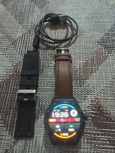 Yeni, Smart saat, Case, Sensor ekran, rəng - Qara