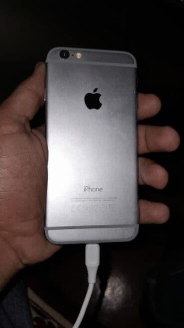 Apple iPhone: IPhone 6, 32 GB, Gümüşü, Barmaq izi, Simsiz şarj