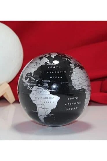 консоль: Masaüstü dekorativ qlobus – sferik forma, hamar parlaq səth. - — 6