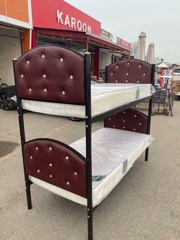 двуспальная кровать с подъемным механизмом: *👉2 mertebeli başı kojali demir çarpayılar* Ölçü 90/190/200 Matraslar — 1