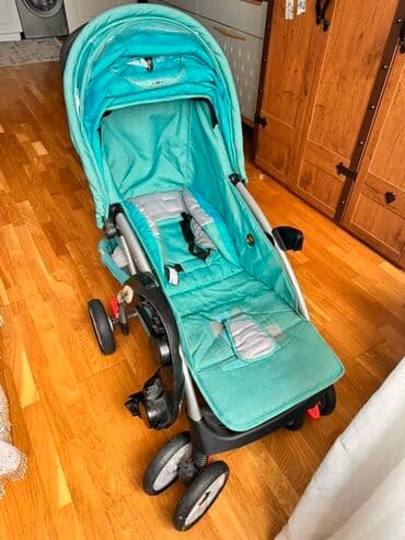 uşaqlar üçün qulaqciq: Uşaq arabası uşaqla gəzintilər üçün nəzərdə tutulub, tünd firuzəyi — 4