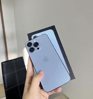 IPhone 13 Pro, 128 GB, Sierra Blue, Zəmanət, Simsiz şarj, Face ID