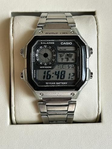 saat omega: Qol saatı, Casio, rəng - Gümüşü — 1